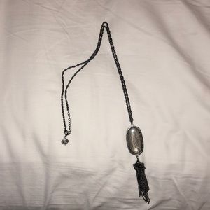 Kendra Scott all black rayne necklace
